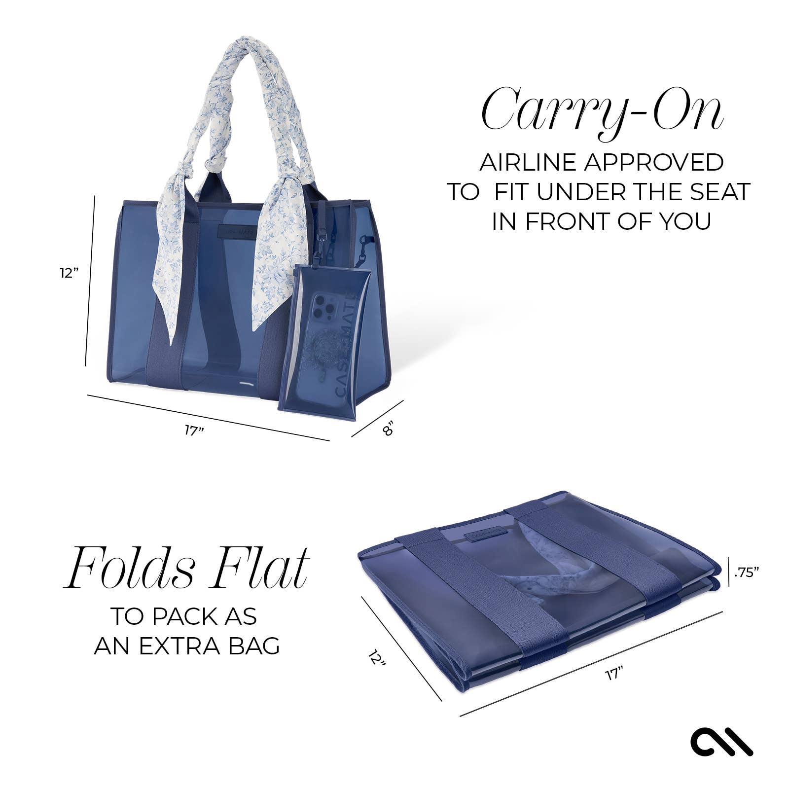 *SALE* Case-Mate Jelly Tote Something Navy Twilly