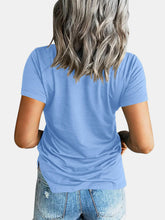 Load image into Gallery viewer, Pocketed V-Neck Short Sleeve T-Shirt