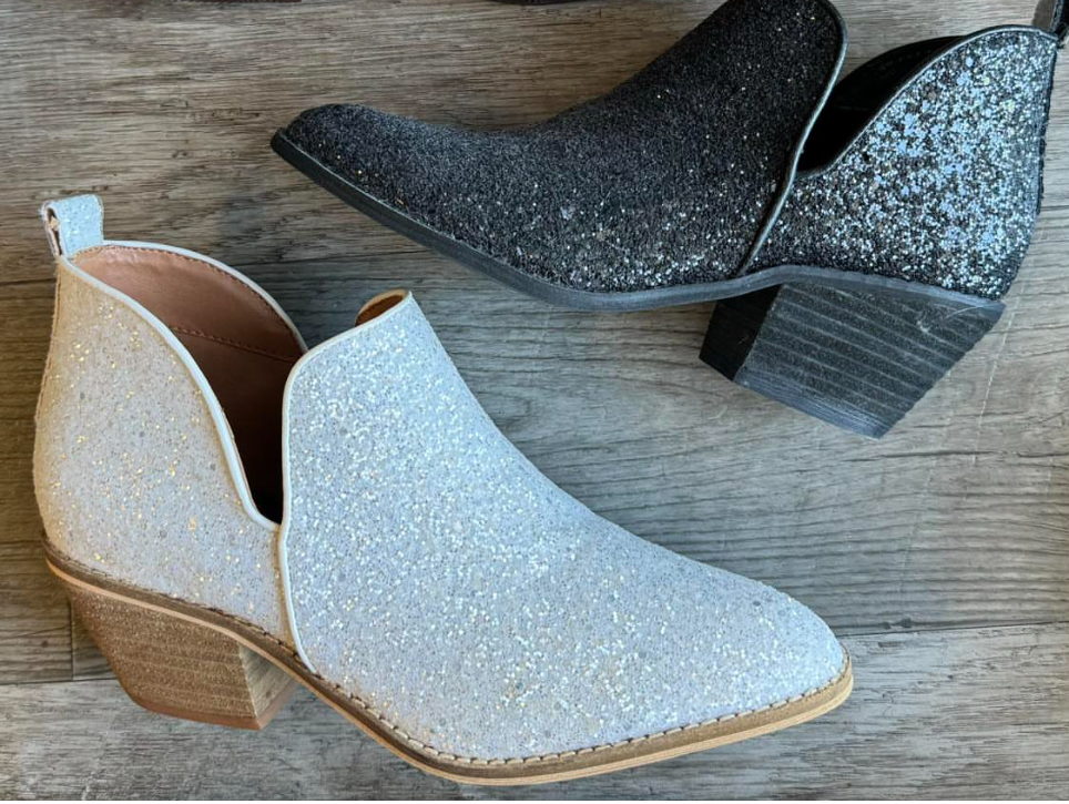 Corky’s Glow Up Glitter Booties