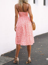 Load image into Gallery viewer, Cutout Smocked Sweetheart Neck Cami Dress