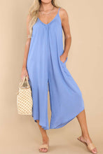 Load image into Gallery viewer, Pocketed Spaghetti Strap V-Neck Jumpsuit