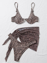 Load image into Gallery viewer, Printed Spaghetti Strap Three-Piece Swim Set