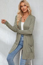 Load image into Gallery viewer, Open Front Long Sleeve Cardigan