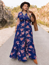 Load image into Gallery viewer, Plus Size V-Neck Maxi Dress