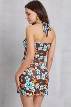 Load image into Gallery viewer, Printed Halter Neck Mini Dress
