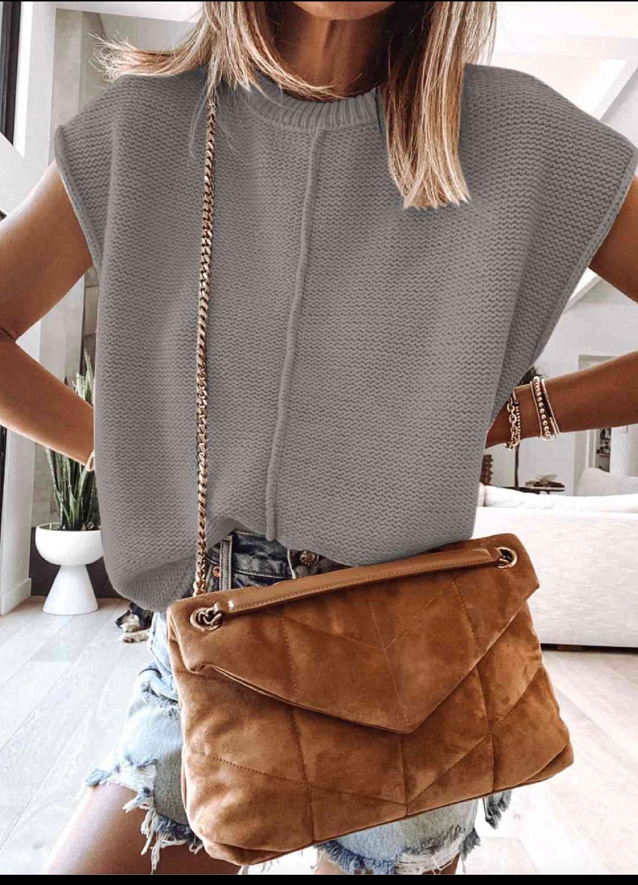 *SALE* Cap Sleeve Sweater Vest