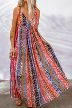 Load image into Gallery viewer, Printed Surplice Spaghetti Strap Dress