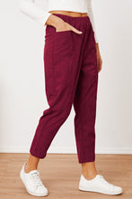 Load image into Gallery viewer, Pocketed Elastic Waist Pants