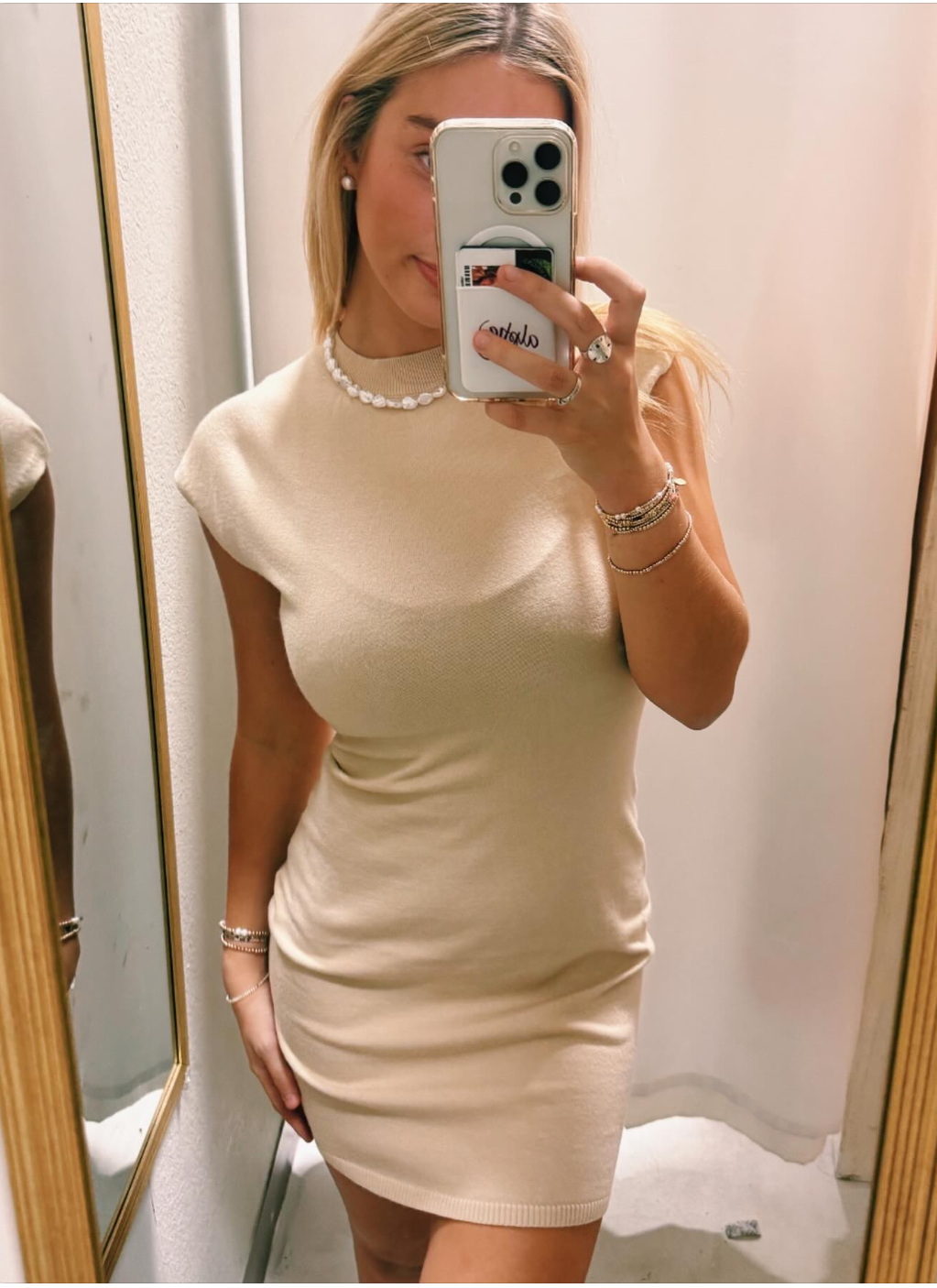 White Cap Dress