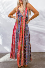 Load image into Gallery viewer, Printed Surplice Spaghetti Strap Dress