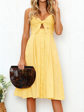 Load image into Gallery viewer, Cutout Smocked Sweetheart Neck Cami Dress