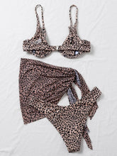 Load image into Gallery viewer, Printed Spaghetti Strap Three-Piece Swim Set