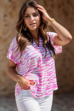 Load image into Gallery viewer, Printed V-Neck Short Sleeve T-Shirt