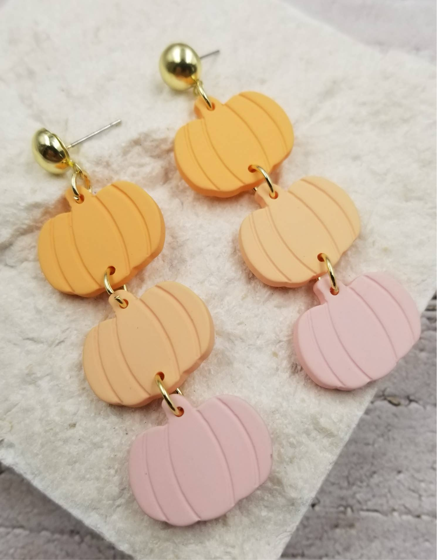 *Sale* Halloween Pumpkin Drop Earrings