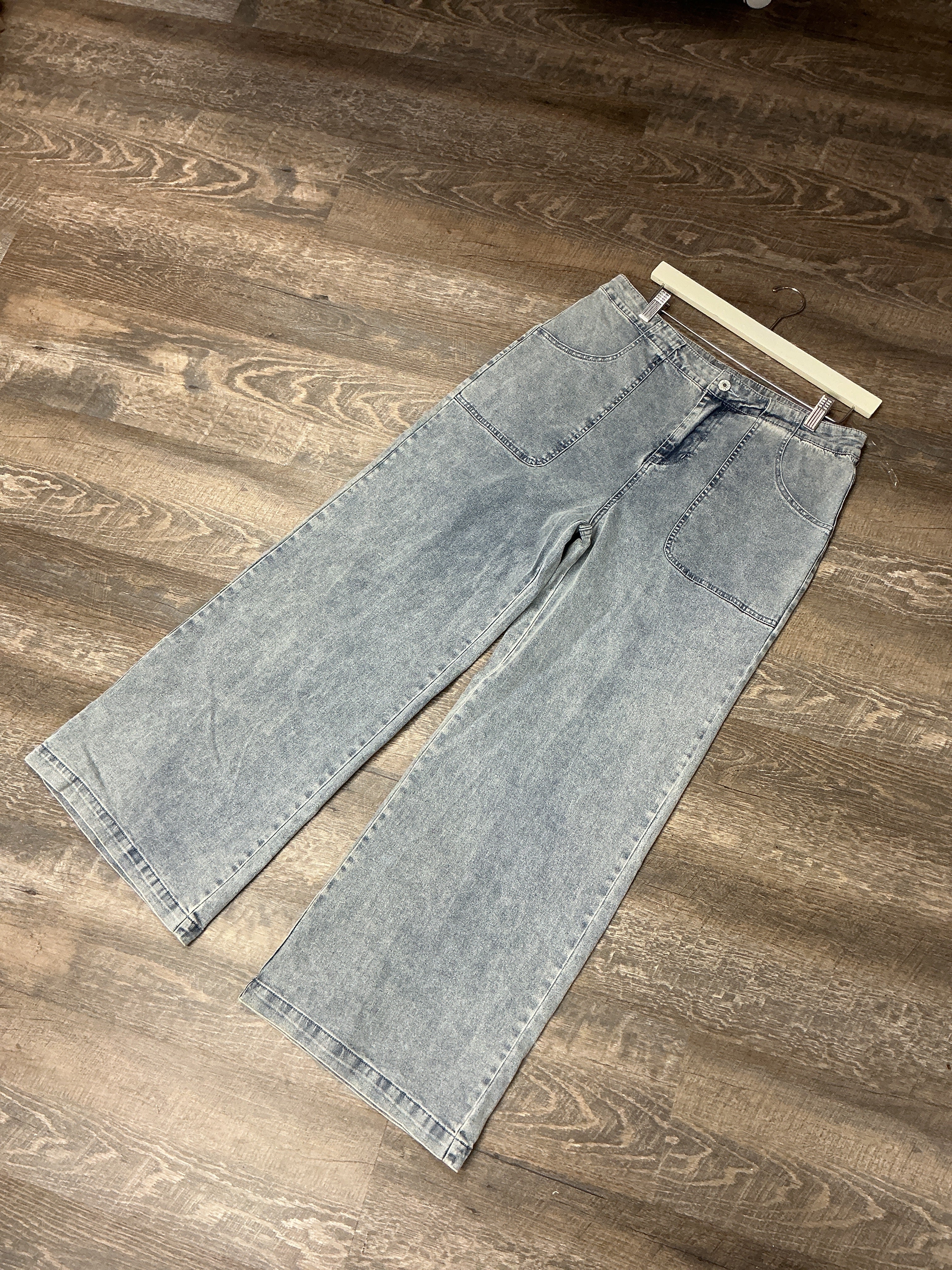 *Sale* Denim Wide Leg Jeans - Denim Blue