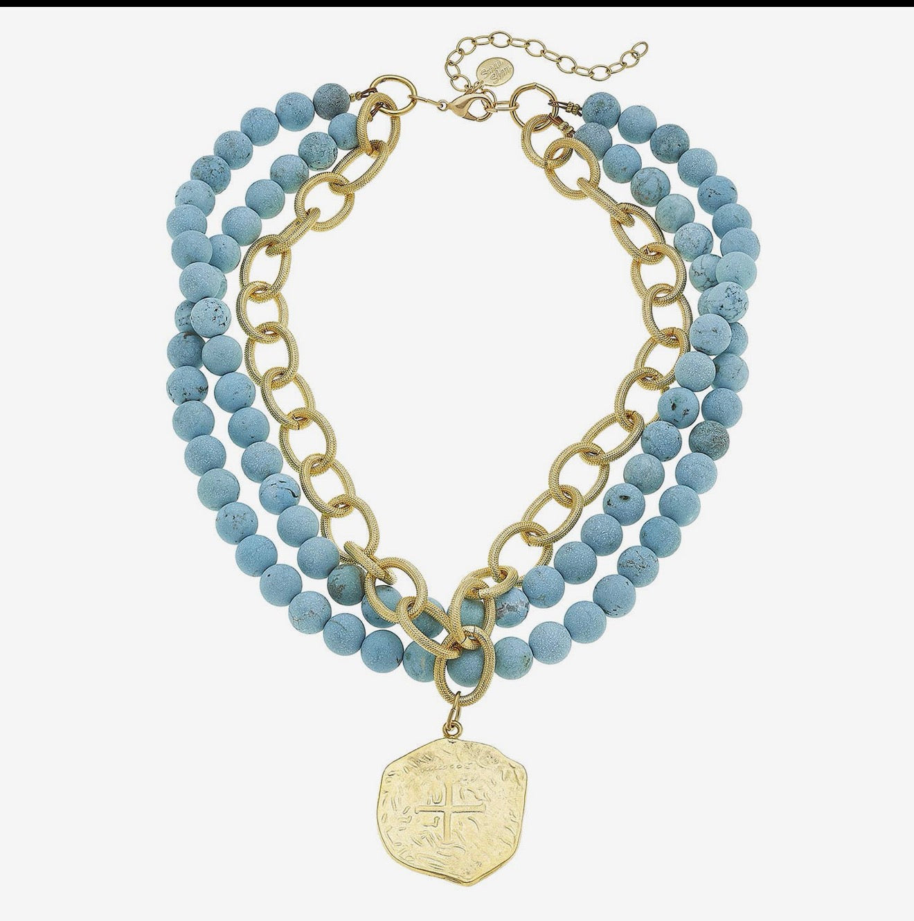 Susan Shaw Multi Strand Turquiuse Necklace