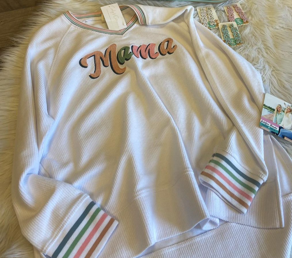 *Sale* Mama Embroidered Sweatshirt