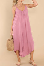 Load image into Gallery viewer, Pocketed Spaghetti Strap V-Neck Jumpsuit