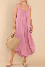 Load image into Gallery viewer, Pocketed Spaghetti Strap V-Neck Jumpsuit