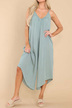 Load image into Gallery viewer, Pocketed Spaghetti Strap V-Neck Jumpsuit