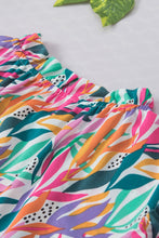 Load image into Gallery viewer, Printed Round Neck Cap Sleeve Blouse
