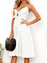 Load image into Gallery viewer, Cutout Smocked Sweetheart Neck Cami Dress