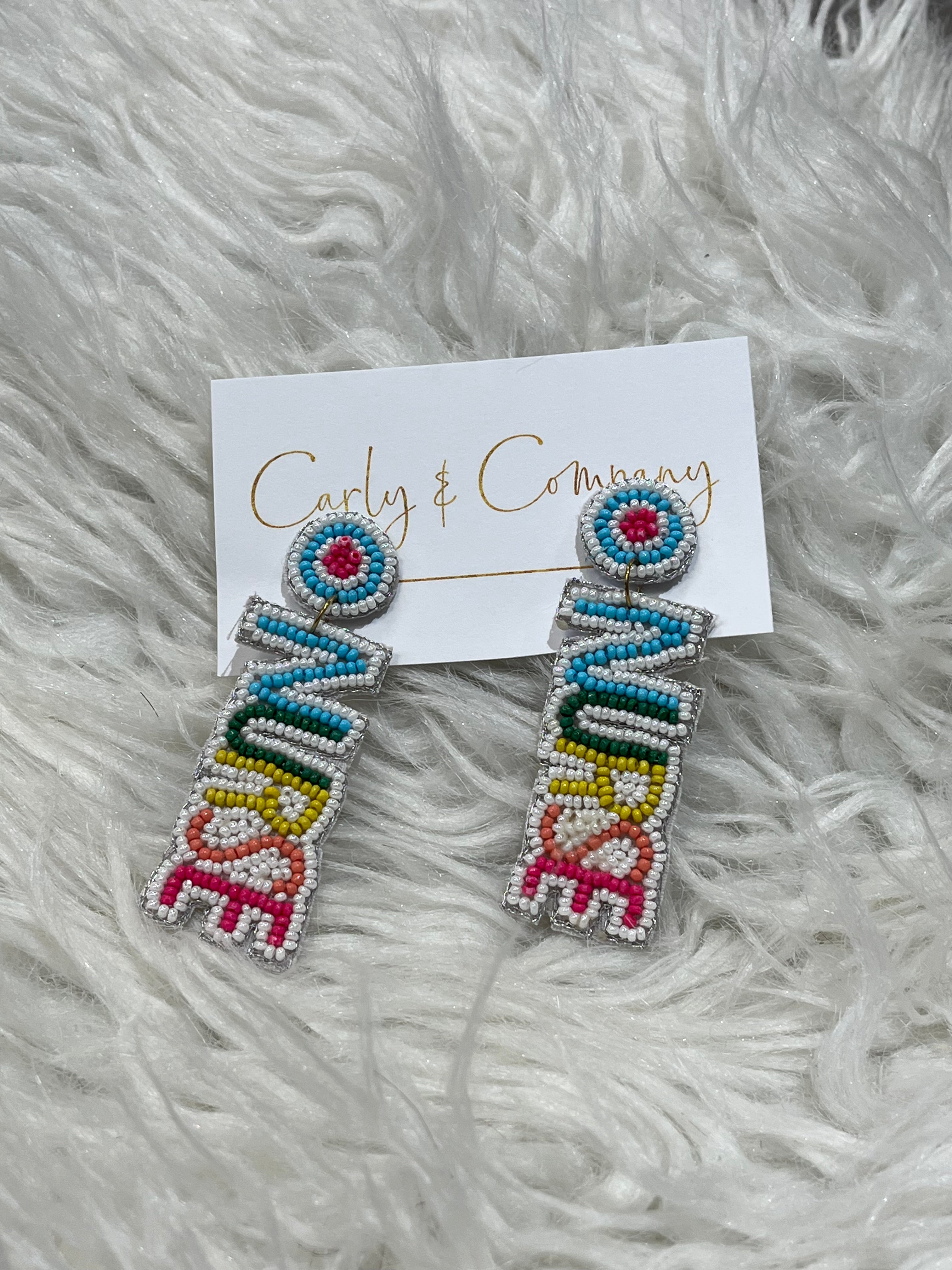 Nurse Beaded Drop Earrings