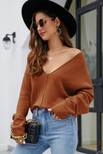 Load image into Gallery viewer, V-Neck Center Seam Sweater