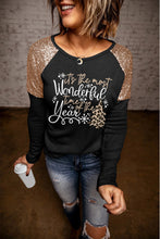 Load image into Gallery viewer, Sequin Slogan Graphic T-Shirt