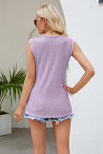 Load image into Gallery viewer, Spliced Lace V-Neck Tank