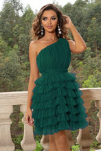 Load image into Gallery viewer, One-Shoulder Sleeveless Dress