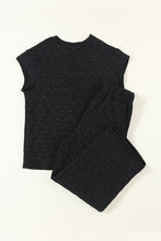 Load image into Gallery viewer, Short Sleeve Top and Pocketed Pants Lounge Set
