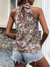 Load image into Gallery viewer, Printed Tie Back Tank Top