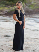 Load image into Gallery viewer, Short Sleeve T-Shirt and Wide Leg Pants Set