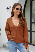 Load image into Gallery viewer, V-Neck Center Seam Sweater