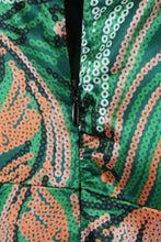 Load image into Gallery viewer, Printed Cowl Neck Ruffle Hem Dress (in stock in store)