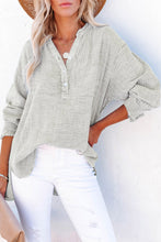 Load image into Gallery viewer, Buttoned Long Sleeve Blouse