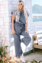 Load image into Gallery viewer, Short Sleeve Top and Pocketed Pants Lounge Set