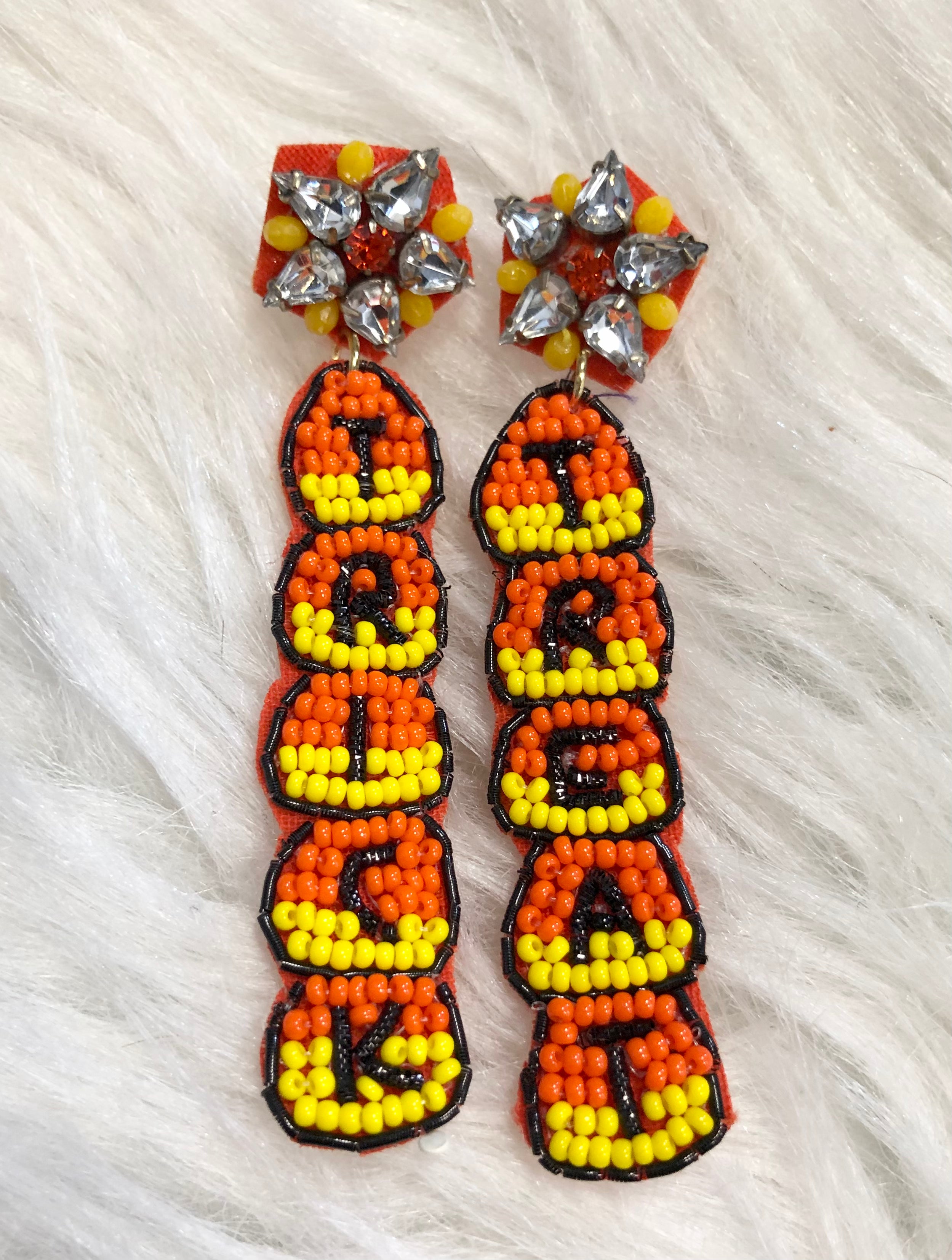 *Sale* Halloween Beaded Earrings