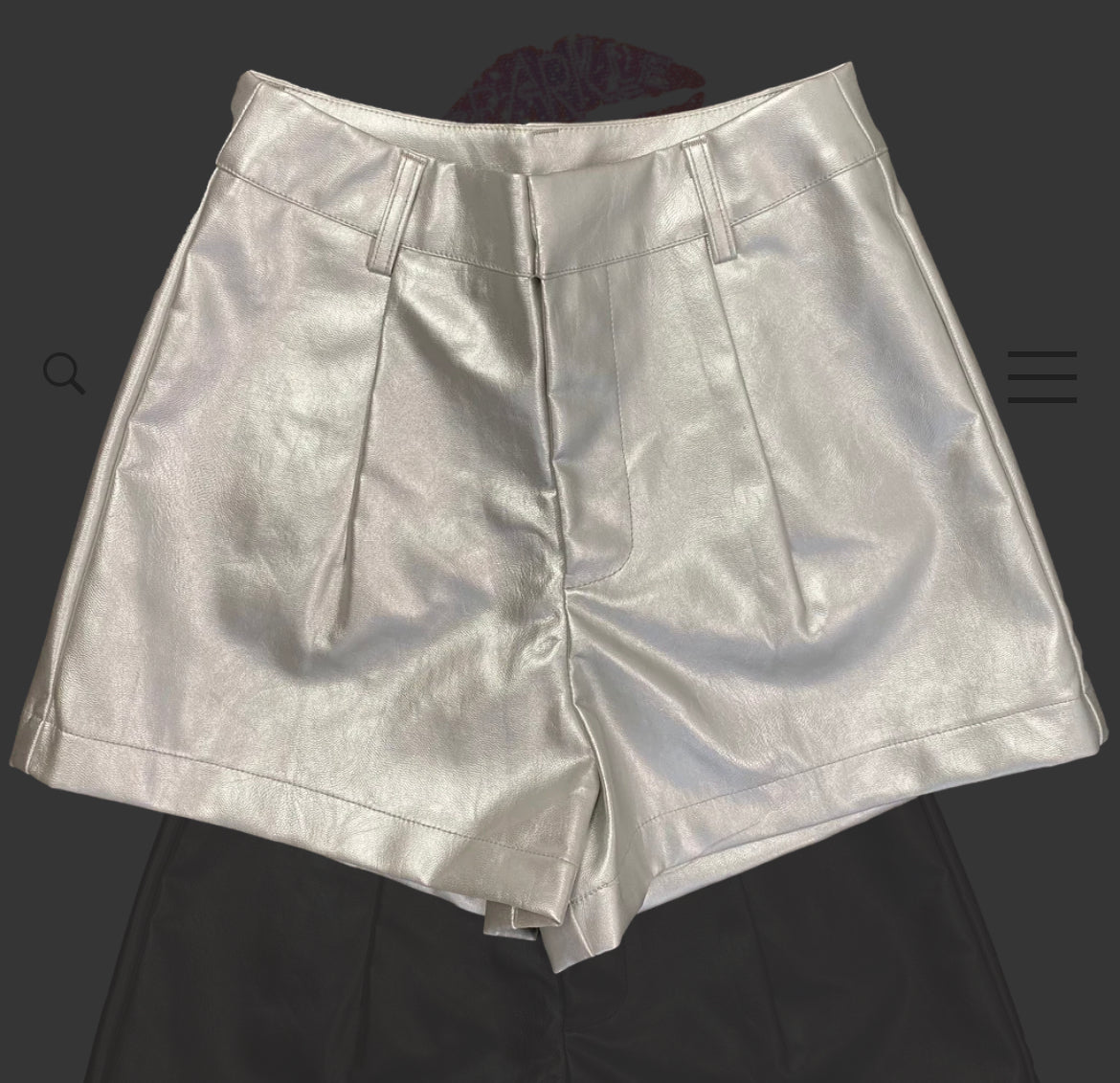 Vegan Leather Shorts *Sparkle City*