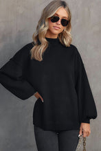 Load image into Gallery viewer, Mock Neck Dropped Shoulder Sweater