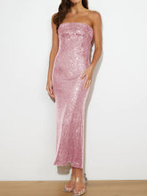 Load image into Gallery viewer, Sequin Cutout Tube Dress