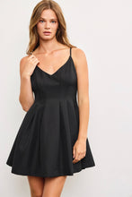 Load image into Gallery viewer, WAIST PINTUCK STRAP DRESS: Black / M