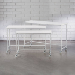 Nesting Display Tables (Set of 3): White