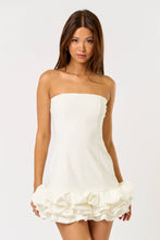 Load image into Gallery viewer, Puffy Ruffled Tube Mini Dress with Lining Short Ins: Pink / M