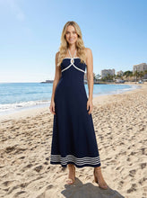 Load image into Gallery viewer, Rope-trim Maxi dress