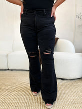 Load image into Gallery viewer, Judy Blue Full Size High Waist Distressed Flare Jeans