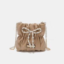 Load image into Gallery viewer, Nicole Lee USA Pearl Bow Chain Strap Purse