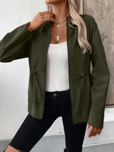 Load image into Gallery viewer, Ivy Lane Drawstring Zip Up Hooded Jacket