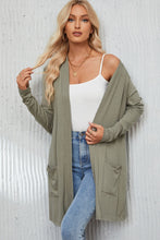 Load image into Gallery viewer, Open Front Long Sleeve Cardigan